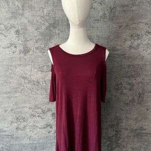 Red Cut Out Blouse with Sleeveless Design